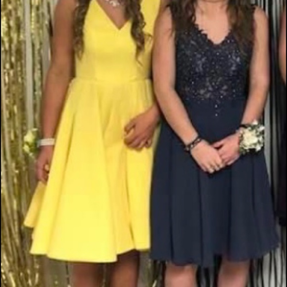 Blue homecoming dress